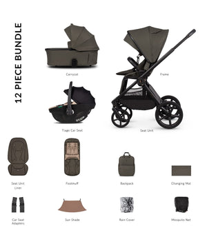 Venicci Prams & Pushchairs Venicci Upline 3, 3in1 Pushchair - Truffle/Beige [In-store Only]