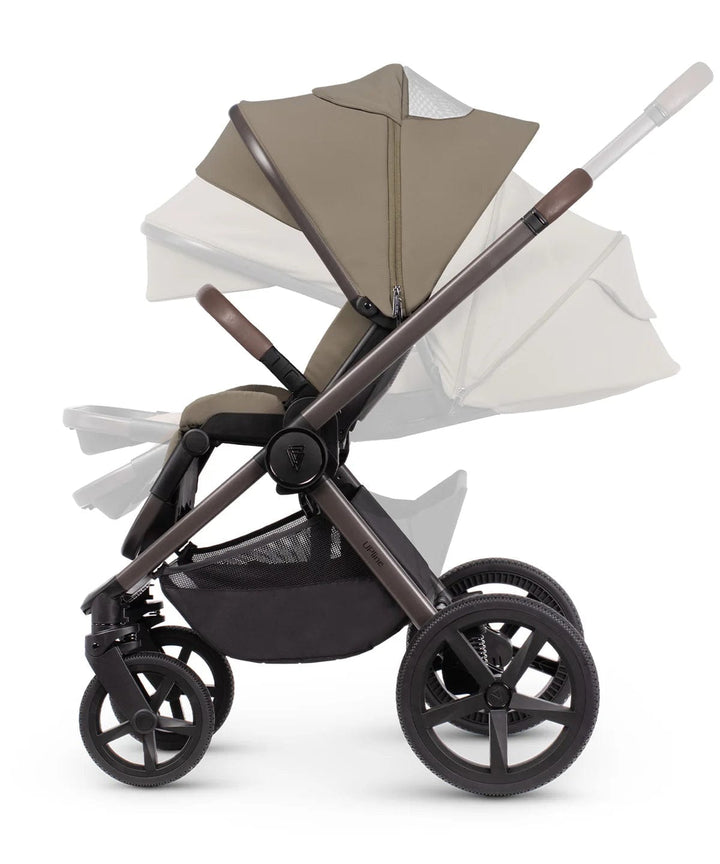 Venicci Pushchairs Venicci 3 in 1 Upline SE pram - Powder