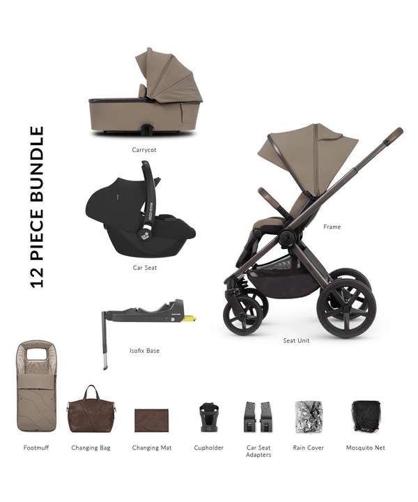 Venicci Pushchairs Venicci 4 in 1 Tinum UPLINE SE (Cabriofix i-Size) Travel System - Powder