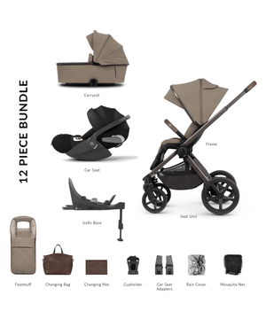 Venicci Pushchairs Venicci 4 in 1 Tinum UPLINE SE (Cloud T) Travel System - Powder