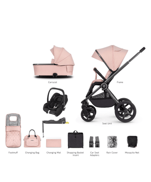 Venicci Travel Systems Venicci 3 in 1 Tinum UPLINE Cabriofix i-Size Travel System - Misty Rose