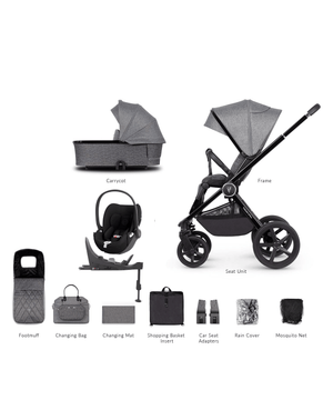 Venicci Travel Systems Venicci 3 in 1 Tinum UPLINE Cloud T Travel System - Slate Grey