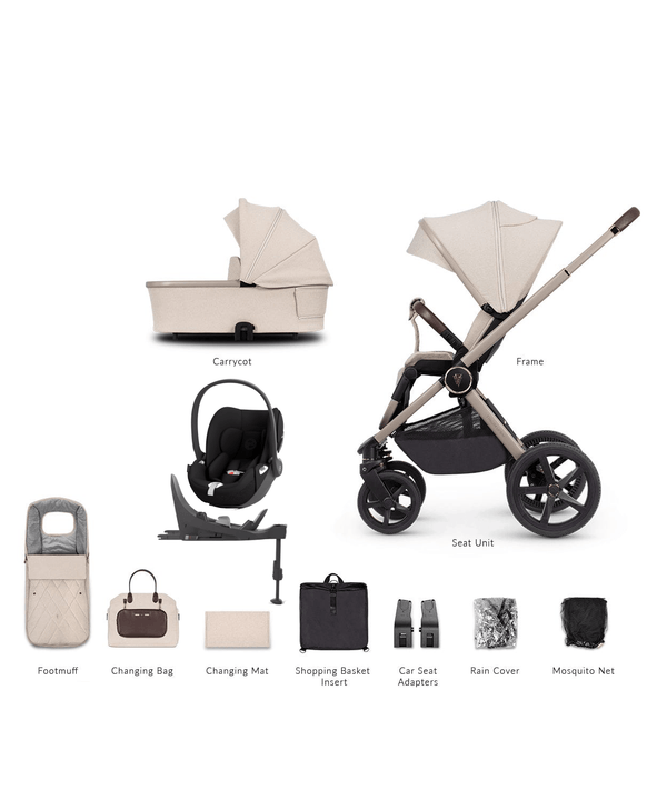 Venicci Travel Systems Venicci 3 in 1 Tinum UPLINE Cloud T Travel System - Stone Beige