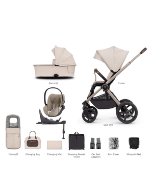 Venicci Travel Systems Venicci 3 in 1 Tinum UPLINE Cloud T Travel System - Stone Beige / Cozy Beige