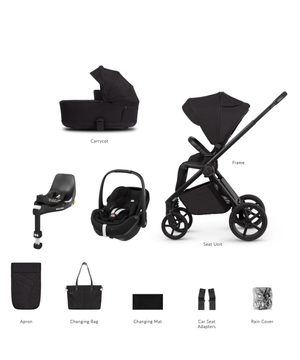 Venicci Travel Systems Venicci Claro 2 4in1 (Pebble 360 PRO2, NON-Slide) Travel System - Noir