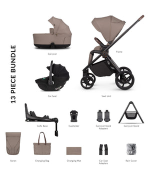 Venicci Travel Systems Venicci Claro 2 4in1 Plus (Tiago) Travel System - Almond/Black