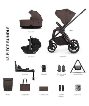 Venicci Travel Systems Venicci Claro 2 4in1 Plus (Tiago) Travel System - Chocolate/Black