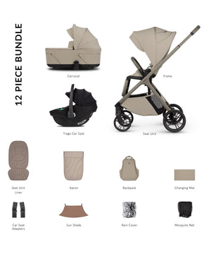 Venicci Travel Systems Venicci Tila 3in1 Travel System - Latte/Black