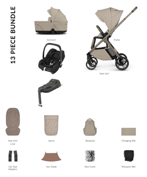 Venicci Travel Systems Venicci Tila 4in1 (Cabriofix i-Size) Travel System - Latte