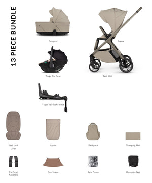 Venicci Travel Systems Venicci Tila 4in1 Travel System - Latte/Beige