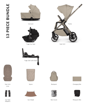 Venicci Travel Systems Venicci Tila 4in1 Travel System - Latte/Black