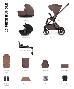Venicci Travel Systems Venicci Tila 4in1 Travel System - Noce/Black