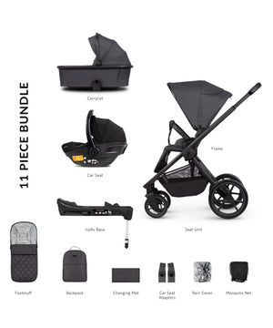 Venicci Travel Systems Venicci Tinum Edge 4in1 Travel System - Charcoal