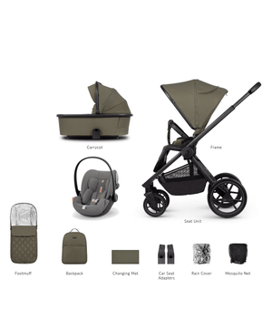Venicci Travel Systems Venicci Tinum Edge (Cloud G Plus) Travel System - Moss (No Base)
