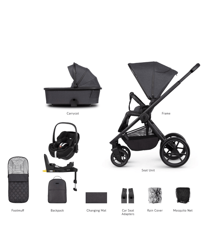 Venicci Travel Systems Venicci Tinum Edge Pebble 360 PRO Travel System - Charcoal