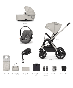Venicci Travel Systems Venicci Tinum UPLINE (Cloud G Plus) Travel System - Moonstone/Lava Grey