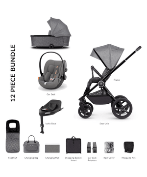 Venicci Travel Systems Venicci Tinum UPLINE (Cloud G Plus) Travel System - Slate Grey