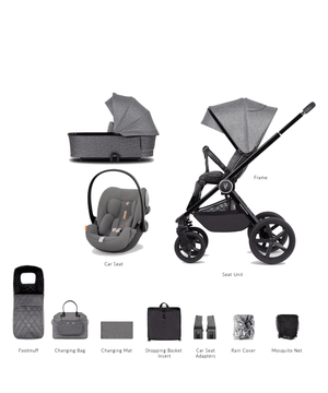 Venicci Travel Systems Venicci Tinum UPLINE (Cloud G Plus) Travel System - Slate Grey (No Base)
