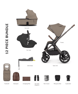 Venicci Travel Systems Venicci Upline 2 (Cabriofix i-Size) Travel System - Special Edition, Powder