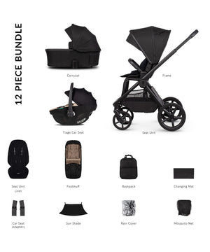 Venicci Travel Systems Venicci Upline 3, 3in1 Pushchair - Onyx/Beige