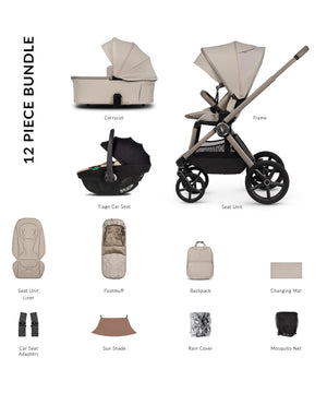 Venicci Travel Systems Venicci Upline 3, 3in1 Pushchair - Pebble/Beige