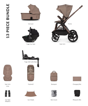 Venicci Travel Systems Venicci Upline 3, 4in1 Travel System - Sand/Black