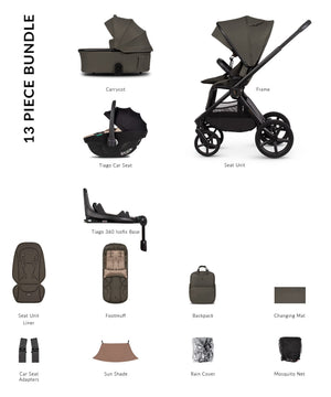 Venicci Travel Systems Venicci Upline 3, 4in1 Travel System - Truffle/Beige [In-store Only]