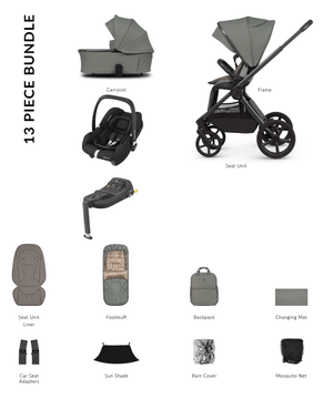 Venicci Travel Systems Venicci Upline 3 (Cabriofix i-Size) Travel System - Aloe