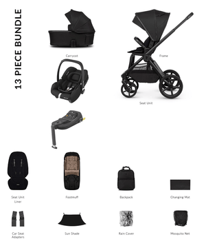 Venicci Travel Systems Venicci Upline 3 (Cabriofix i-Size) Travel System - Onyx