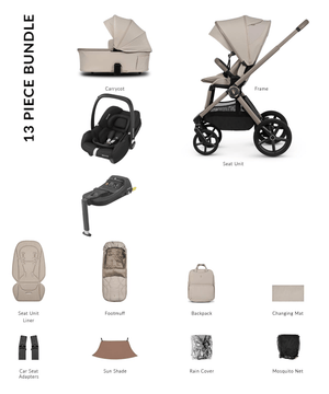 Venicci Travel Systems Venicci Upline 3 (Cabriofix i-Size) Travel System - Pebble