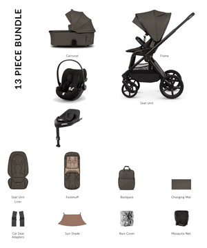 Venicci Travel Systems Venicci Upline 3 (Cloud G) Travel System - Truffle [In-store Only]