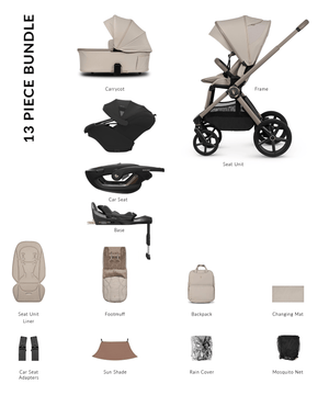 Venicci Travel Systems Venicci Upline 3 (Coral Slide Pro) Travel System - Pebble