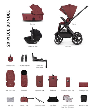 Venicci Travel Systems Venicci x Hunter Upline 3, 4in1 Travel System - Red/Black