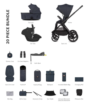 Venicci Travel Systems Venicci x Hunter Upline 3 (Cabriofix i-Size) Travel System - Navy