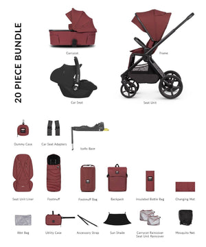 Venicci Travel Systems Venicci x Hunter Upline 3 (Cabriofix i-Size) Travel System - Red