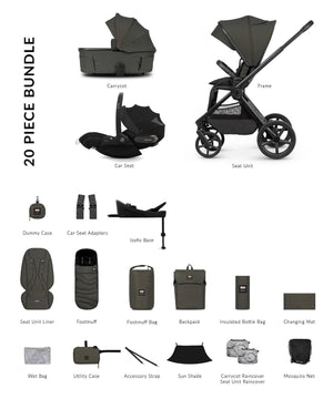 Venicci Travel Systems Venicci x Hunter Upline 3 (Cloud S) Travel System - Dark Olive