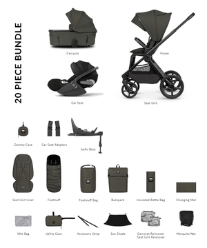 Venicci Travel Systems Venicci x Hunter Upline 3 (Cloud T) Travel System - Dark Olive