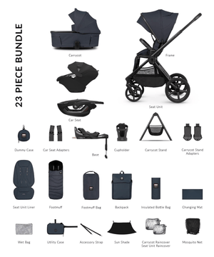 Venicci Travel Systems Venicci x Hunter Upline 3, (Coral Slide Pro) Plus Travel System - Navy