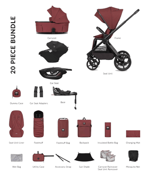 Venicci Travel Systems Venicci x Hunter Upline 3 (Coral Slide Pro) Travel System - Red