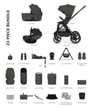 Venicci Travel Systems Venicci x Hunter Upline 3, (Pebble Slide Pro) Plus Travel System - Dark Olive