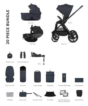 Venicci Travel Systems Venicci x Hunter Upline 3 (Pebble Slide Pro) Travel System - Navy