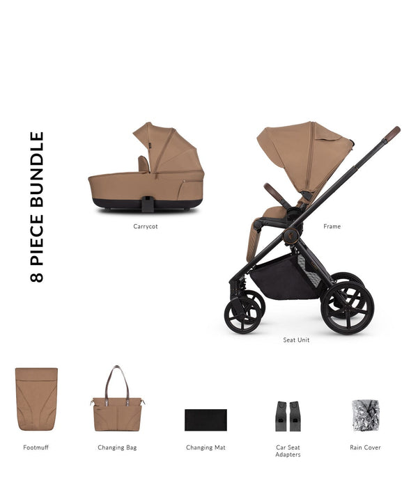 Venicci Wheels Venicci Claro 2in1 Pram & Pushchair - Caramel