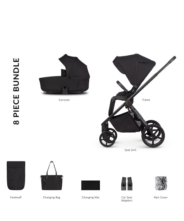 Venicci Wheels Venicci Claro 2in1 Pram & Pushchair - Noir