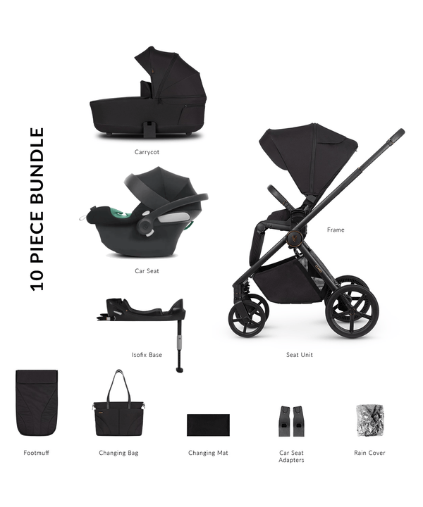 Venicci Wheels Venicci Claro 4in1 (Aton B2) Travel System - Noir