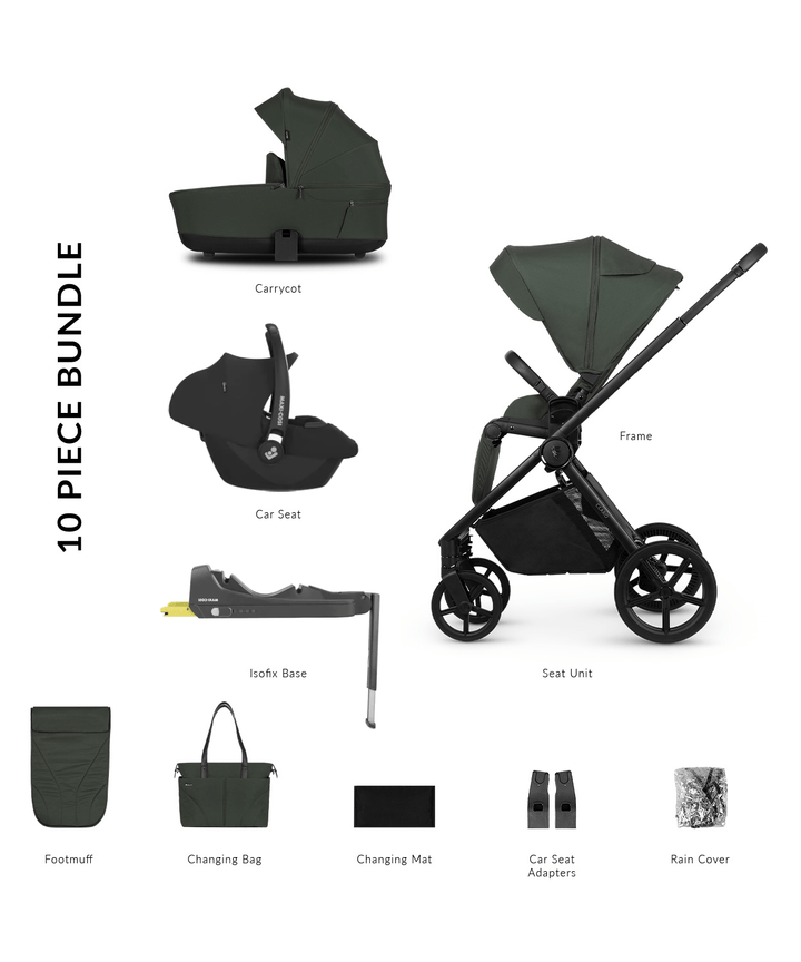 Venicci Wheels Venicci Claro 4in1 (Cabriofix i-Size) Travel System - Forest