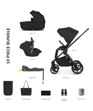 Venicci Wheels Venicci Claro 4in1 (Cabriofix i-Size) Travel System - Noir