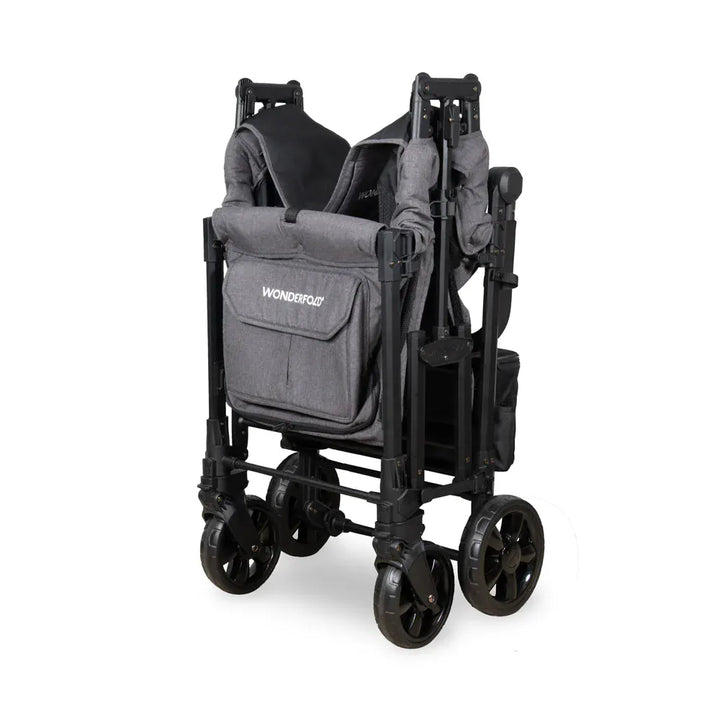 wonderfold w2 elite double folding stroller wagon Wonderfold W2 Elite Pro Double Stroller Wagon Charcoal Grey