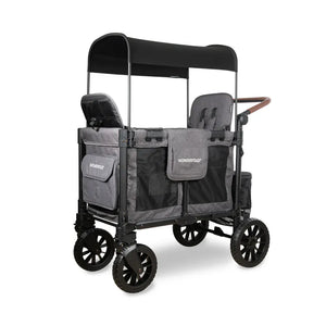 Wonderfold Wagons Wonderfold W2 Luxe Pro Double Stroller Wagon - Charcoal Grey