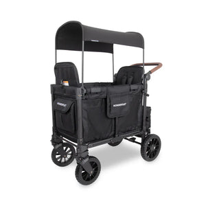 Wonderfold Wagons Wonderfold W2 Luxe Pro Double Stroller Wagon - Jet Black