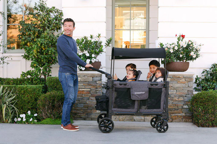 wonderfold w4 elite quad stroller wagon Wonderfold W4 Elite Pro Quad Stroller Wagon Charcoal Grey